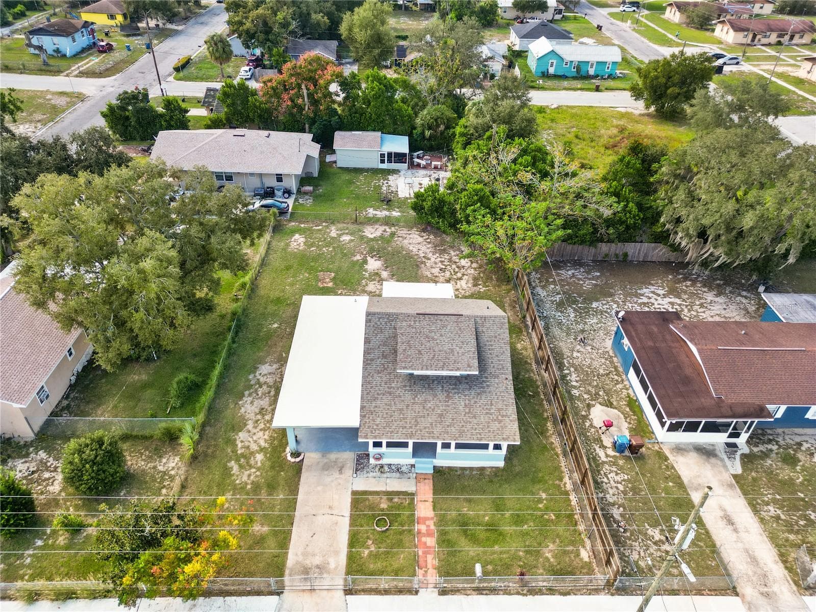 Aerial view of home - 403 N WETMORE ST, LAKE WALES