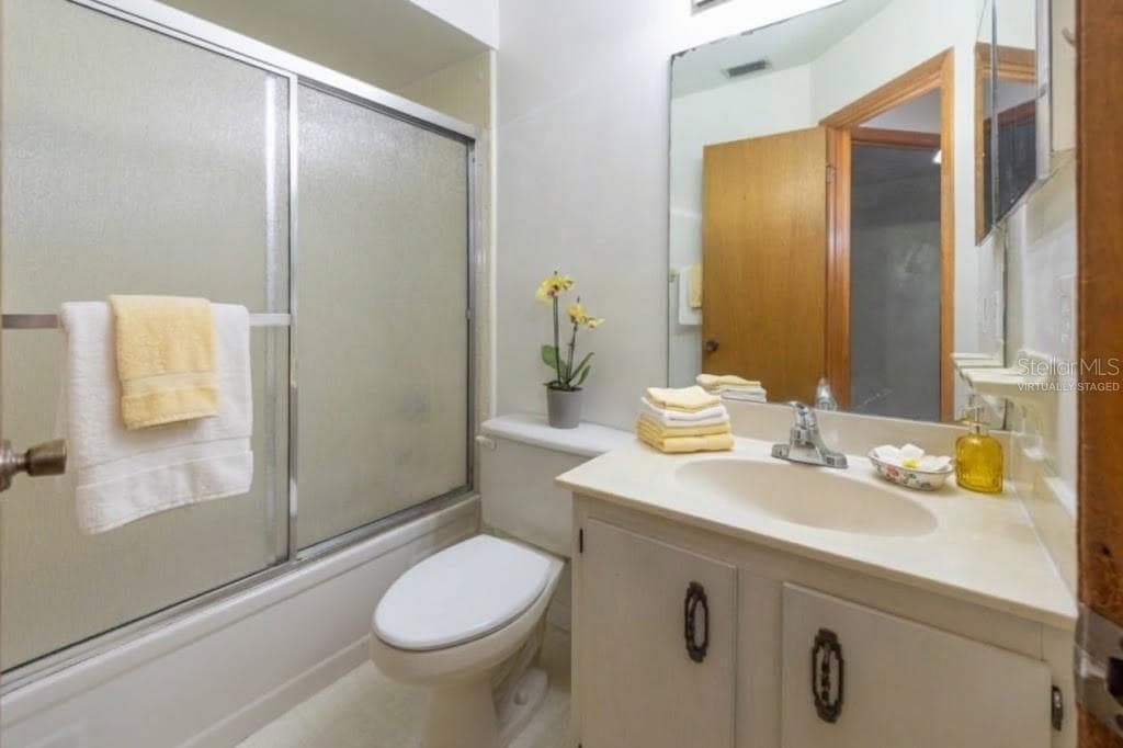 VIRTUALLY STAGED:Guest Bathroom - 12 FAIRWAYS CIR #12, PALM COAST