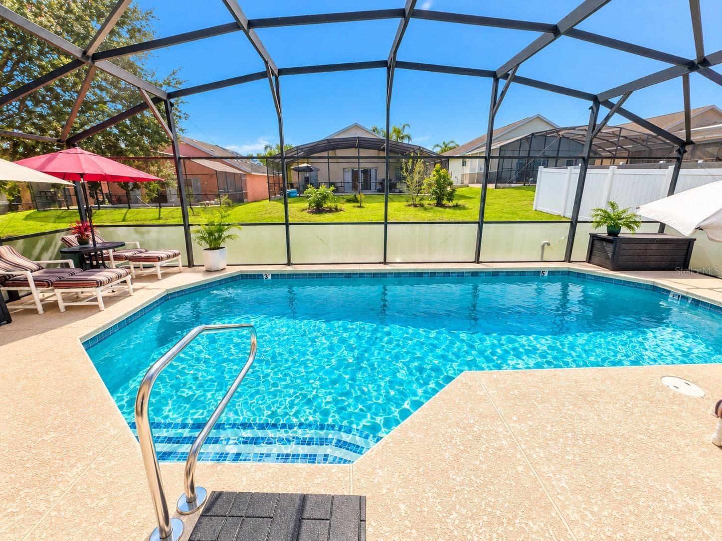 Pool view from back door - 432 VIZCAY WAY, DAVENPORT