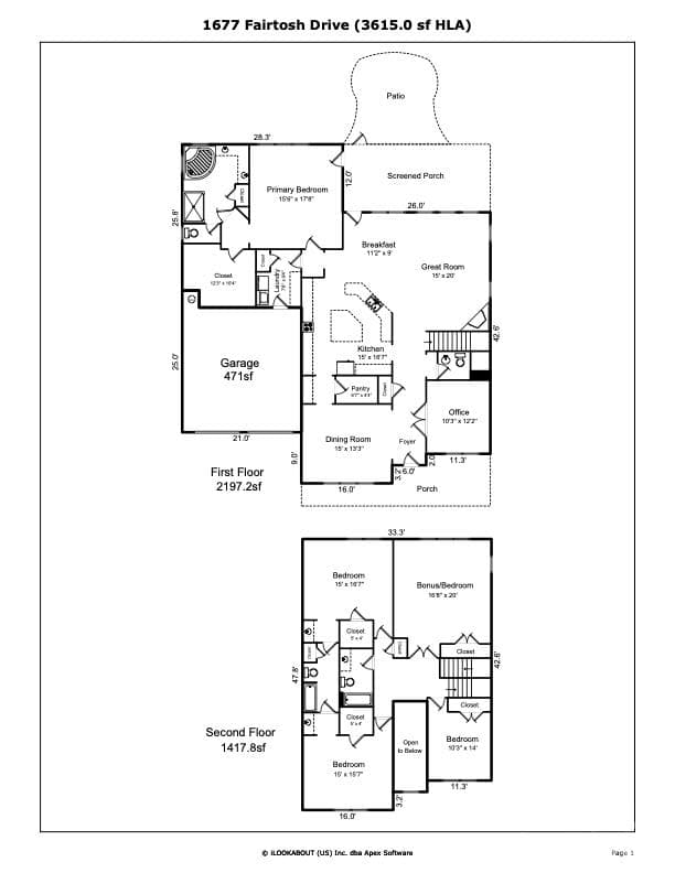 Floor Plan - 1677 Fairntosh Drive, Fort Mill