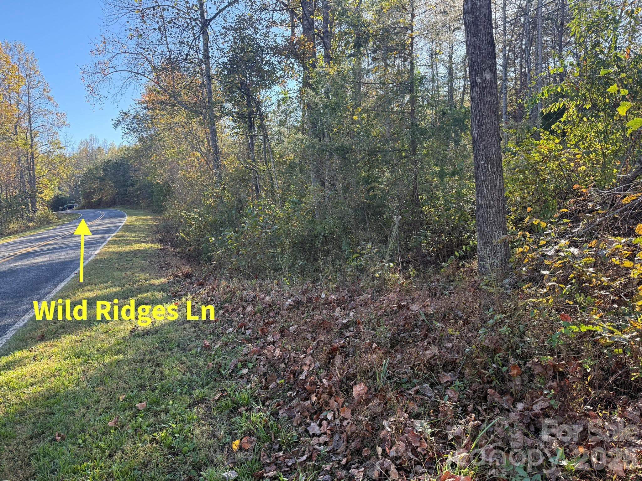 Approximate length of road frontage - V/L Wild Ridges Lane, Marion