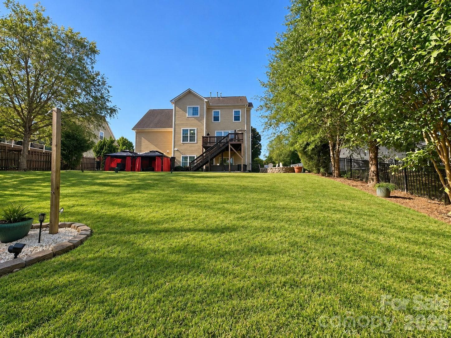 Backyard Shot facing the house - 3125 Kennys Street, Pineville