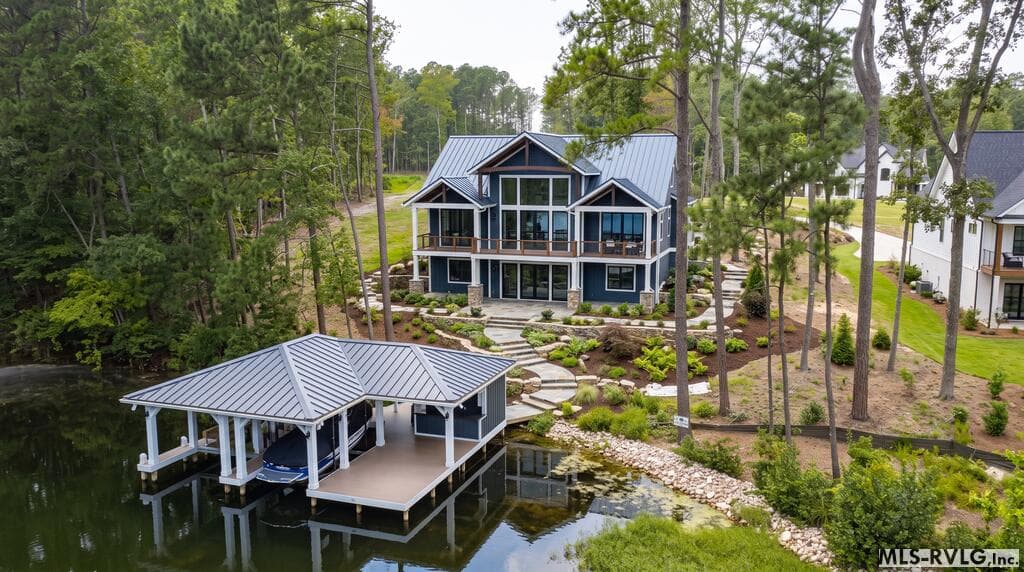 AI Rendering of Home Possibility, Home and improvements shown are conceptual only and are not currently present on the property. - 140 Serenity Point, Littleton NC 27850, Littleton