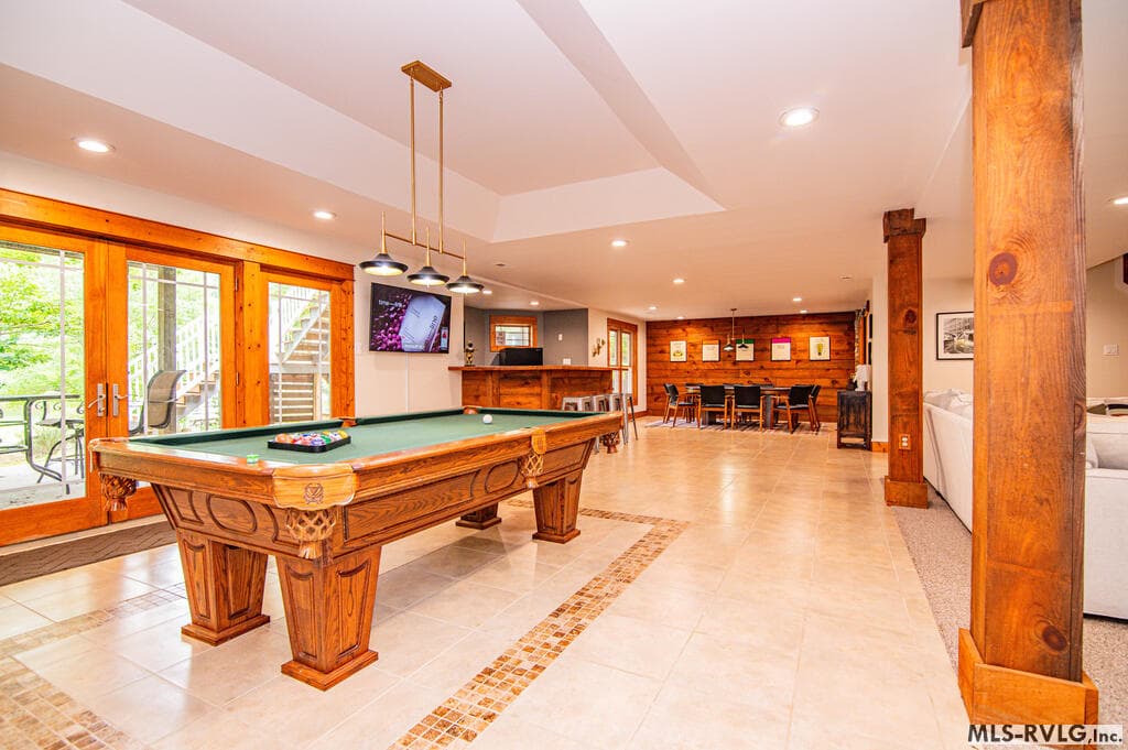 Where Everyone Comes Together! , Stretch out, kick back and enjoy the spacious lower-level gathering room—perfect for movie nights, game days and making lake-house memories. - 243 Woodland Rd, Littleton NC 27850, Littleton