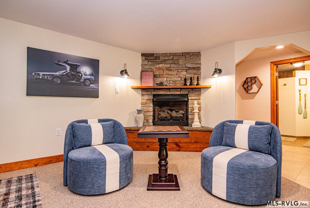 Bar Area, Custom bar opens directly to the game room for easy entertaining. - 243 Woodland Rd, Littleton NC 27850, Littleton