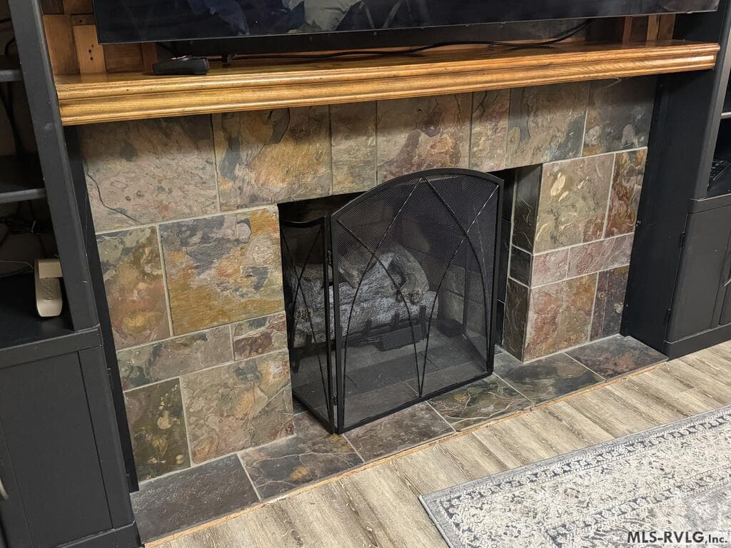 Gas Logs in Fireplace - 2709 Ankum Rd., Gasburg VA 23857, Gasburg