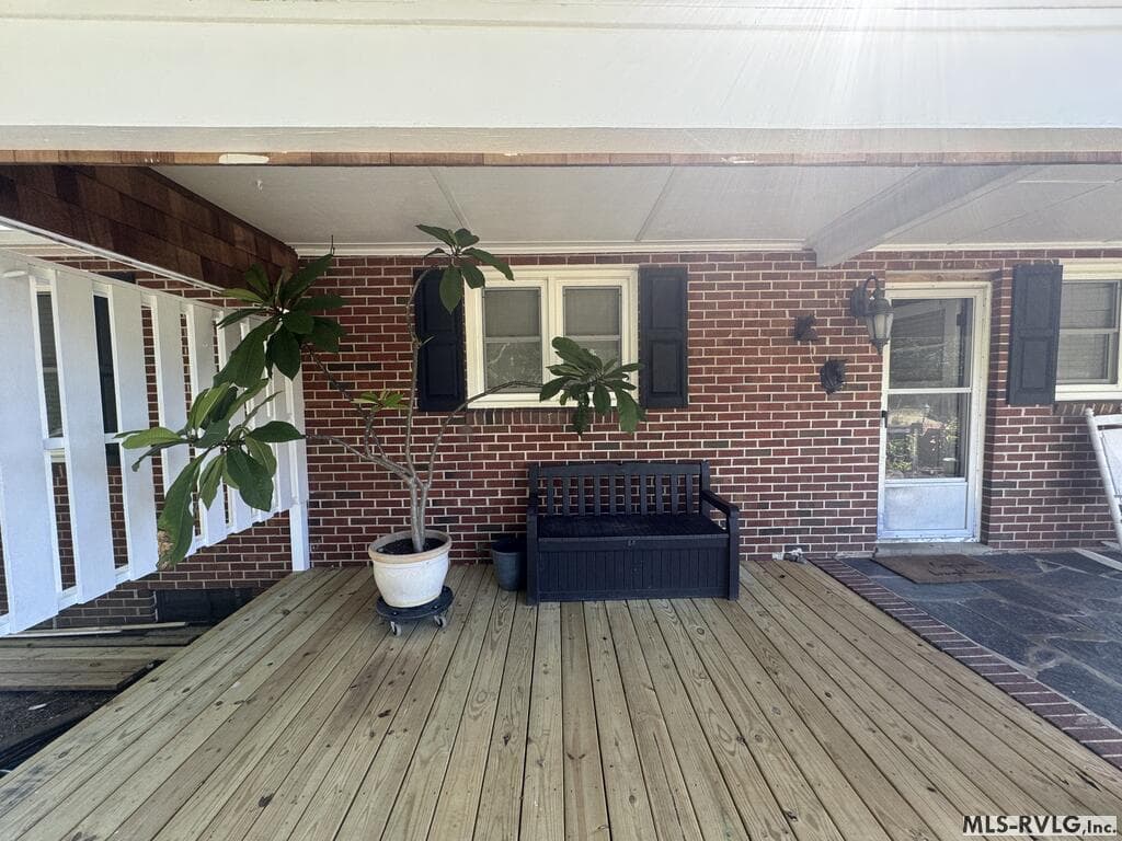 View to backyard deck - 2709 Ankum Rd., Gasburg VA 23857, Gasburg